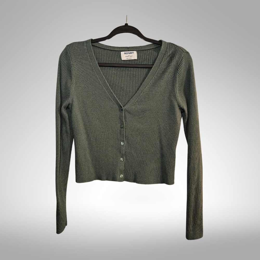 Old Navy Button Front Ribbed Cardigan